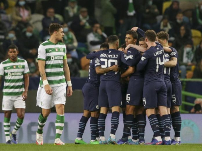 Man City Trounce Sporting CP 5-0 In Round Of 16 First Leg UCL Tie Man City
