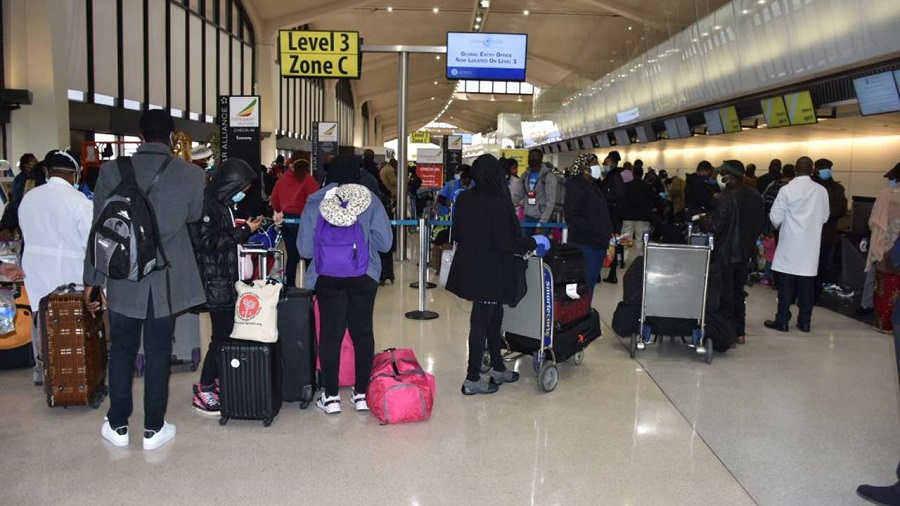 Nigerians at Airport