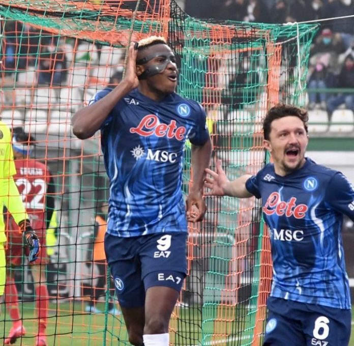 Osimhen Scores, Napoli 2-0 Venezia Osimhen Scores, Napoli 2-0 Venezia