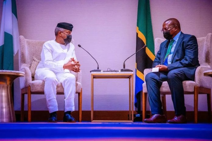Vice President, Prof. Yemi Osinbajo and his Tanzanian counterpart Dr. Philip Isdor Mpango Vice President, Prof. Yemi Osinbajo and his Tanzanian counterpart Dr. Philip Isdor Mpango