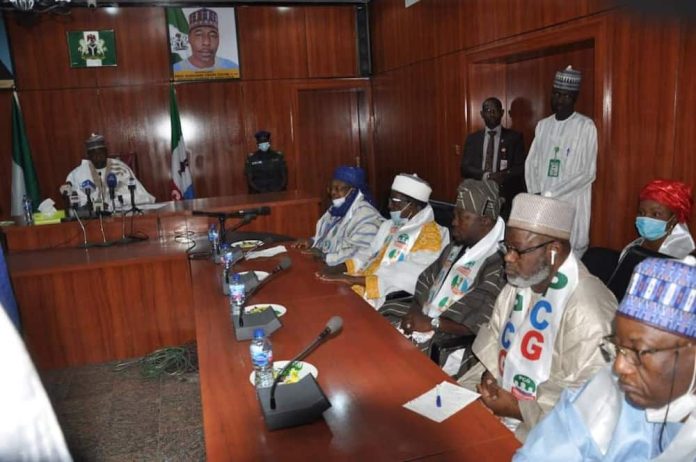 Zulum Receives Osinbajo Support Group In Maiduguri