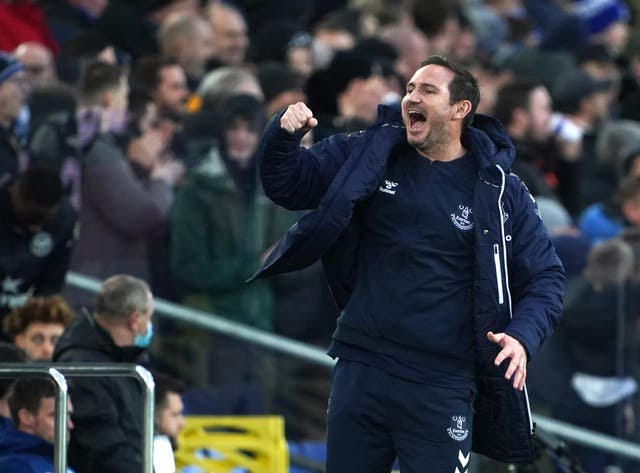 Frank Lampard guided Everton to victory (Peter Byrne/PA) (PA Wire)