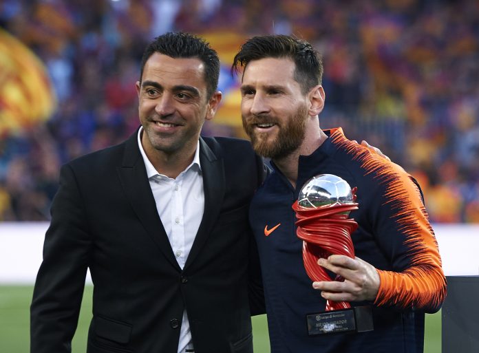 Barcelona v Real Sociedad - La Liga Xavi & Messi