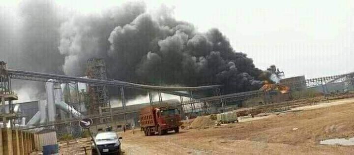 Fire Guts BUA Cement Factory In Sokoto