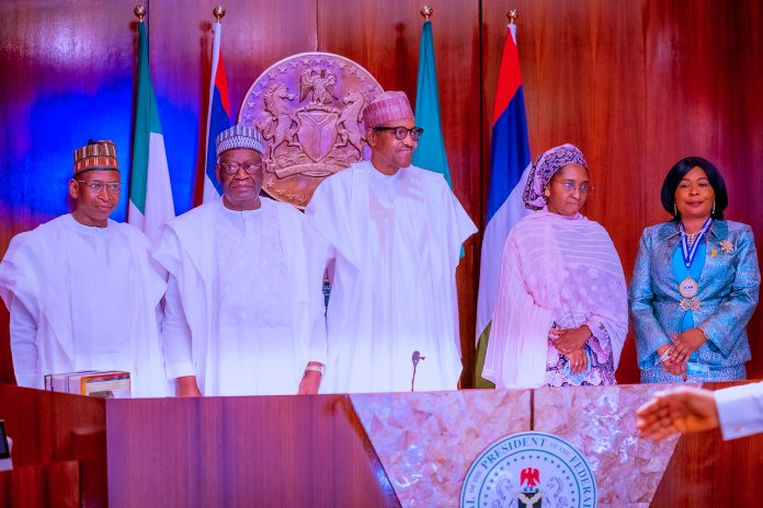 Buhari Receives ICAN Executives