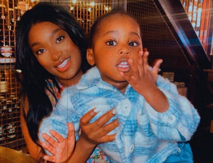 Larissa London and son, Dawson
