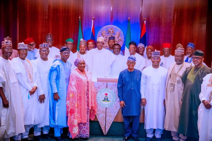 Buhari meets with APC governors Buhari meets with APC governors