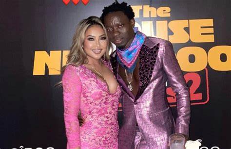 Michael Blackson and fiancee Rada Michael Blackson and fiancee Rada