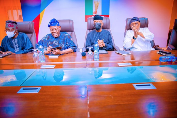 South-West APC Leaders Meet Tinubu, Other Presidential Hopefuls In Lagos South-West APC Leaders Meet Tinubu, Other Presidential Hopefuls In Lagos