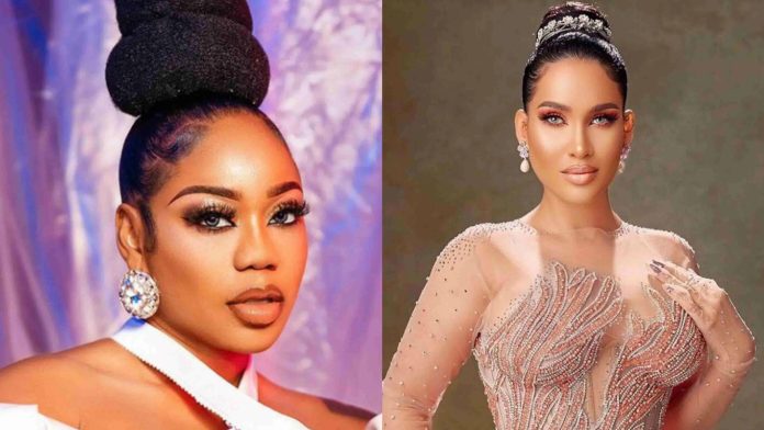 Toyin Lawani and Caroline Danjuma Toyin Lawani and Caroline Danjuma