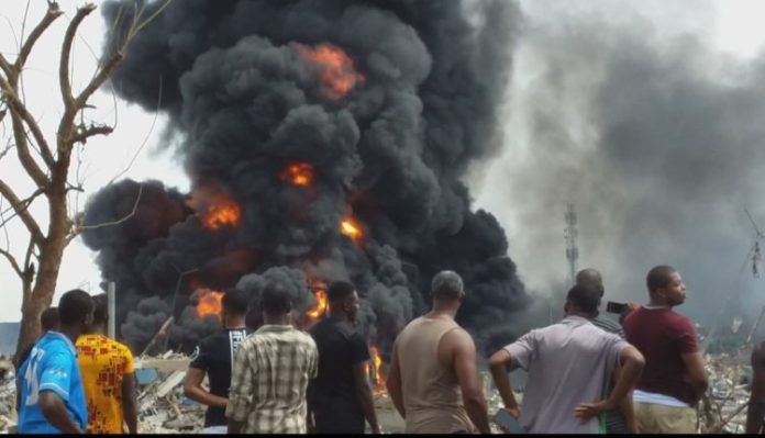 Explosion scene