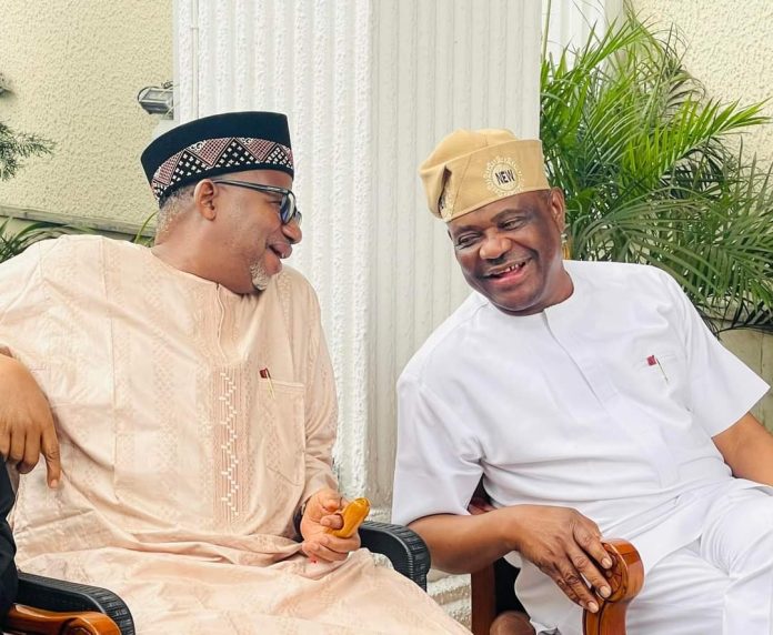Bauchi State Governor, Senator Bala Mohammed, Senate minority leader, Senator Philip Aduda,visit Wike Bauchi State Governor, Senator Bala Mohammed, Senate minority leader, Senator Philip Aduda, visit Wike