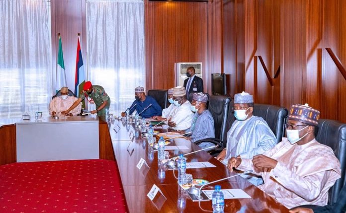 Buhari meeting with APC Northern Governors