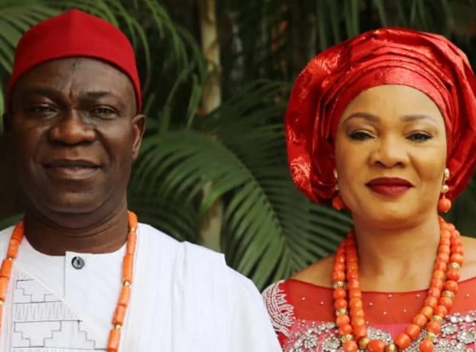 Former Deputy President of the Senate, Ike Ekweremadu and his wife, Beatrice