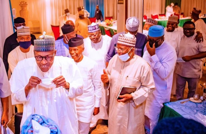 Tinubu, Osinbajo, Other APC Presidential Aspirants Arrive Aso Rock For Meeting With Buhari