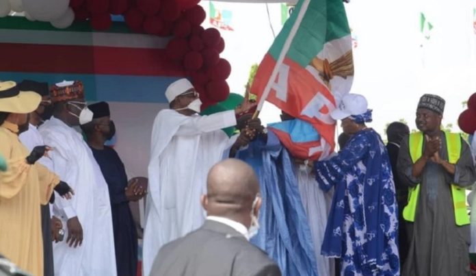Tinubu & Buhari at APC national convention