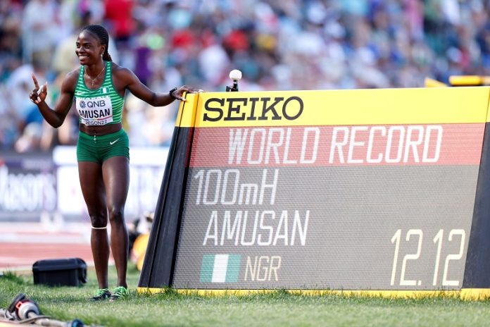 Amusan Breaks World Record In World Championships 100m Hurdle Semi-Finals