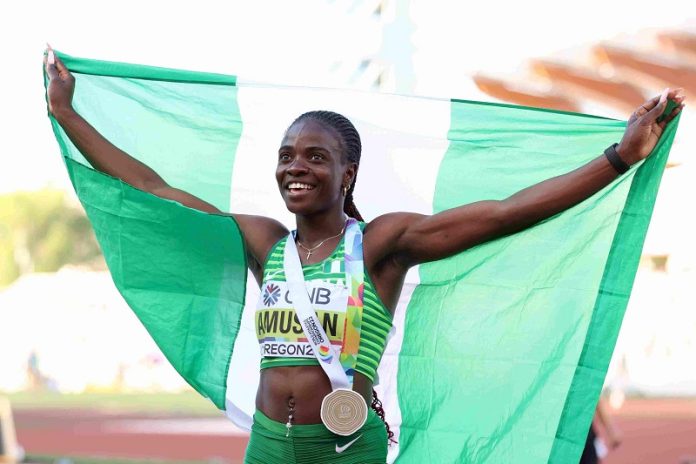 Amusan Takes Historic 100m Hurdle Championship Gold After Breaking Event's World Record Amusan Takes Historic 100m Hurdle Championship Gold After Breaking Event's World Record