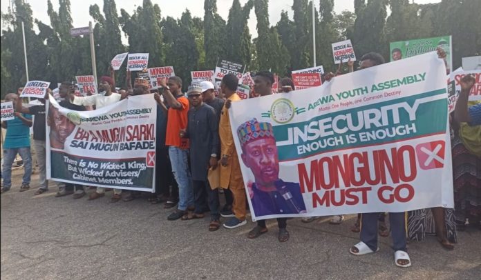 Northern Youths Protest In Abuja, Demand NSA Monguno Resignation Northern Youths Protest In Abuja, Demand NSA Monguno Resignation