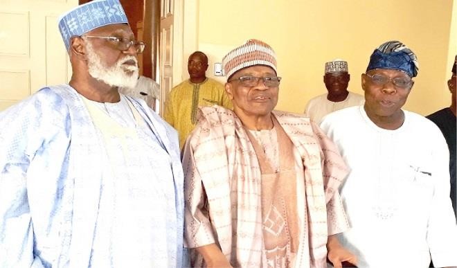 Obasanjo Meets Babangida, Abdulsalami In Niger Obasanjo Meets Babangida, Abdulsalami In Niger