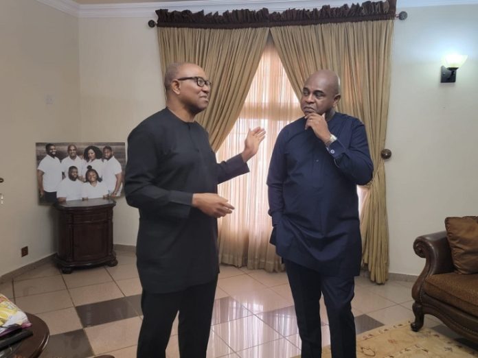 Obi, Moghalu Meet In Abuja Obi, Moghalu Meet In Abuja