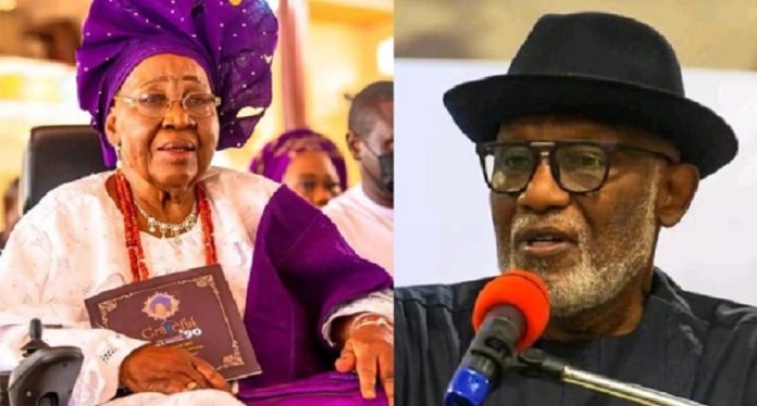Akeredolu and late mom