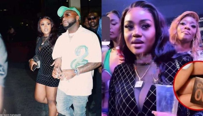 Chioma holds hands with Davido Chioma holds hands with Davido