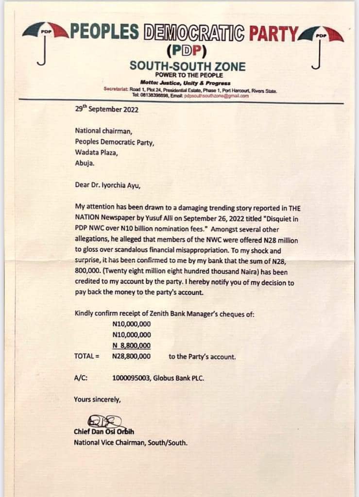 PDP letter 4 - THEWILL NEWS MEDIA