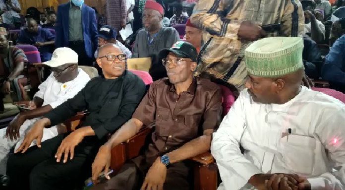 Peter Obi met with leaders of the NLC