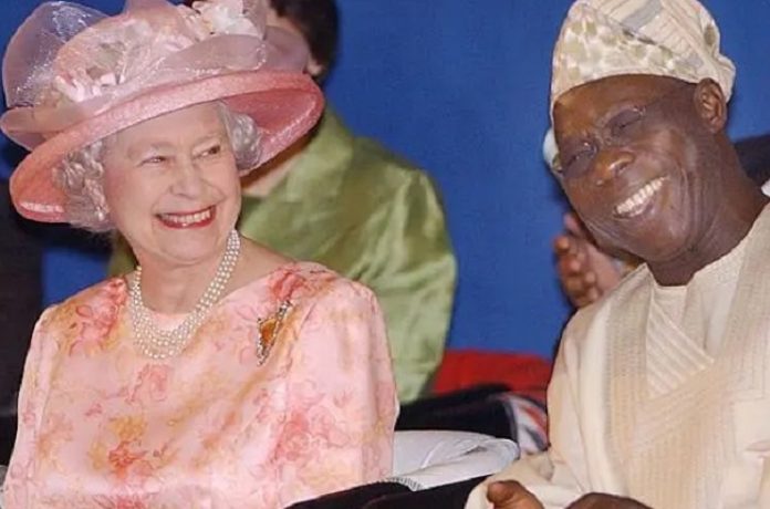 Queen Elizabeth II and Obasanjo