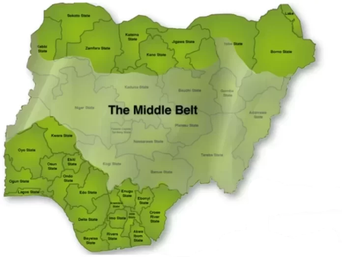 South, Middle Belt South, Middle belt