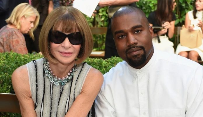 Anna Wintour and Kanye West