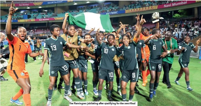 Flamigoes jubilate after qualifying from Semi-Final