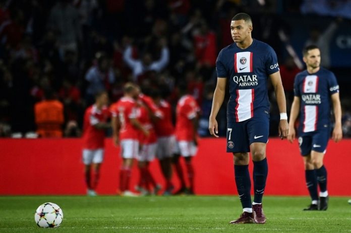Mbappe against Benfica UCL