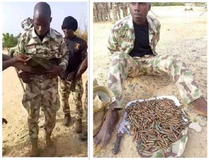 Soldier sells ammunitions