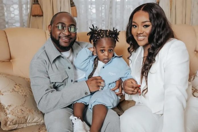Davido, Chioma and Ifeanyi