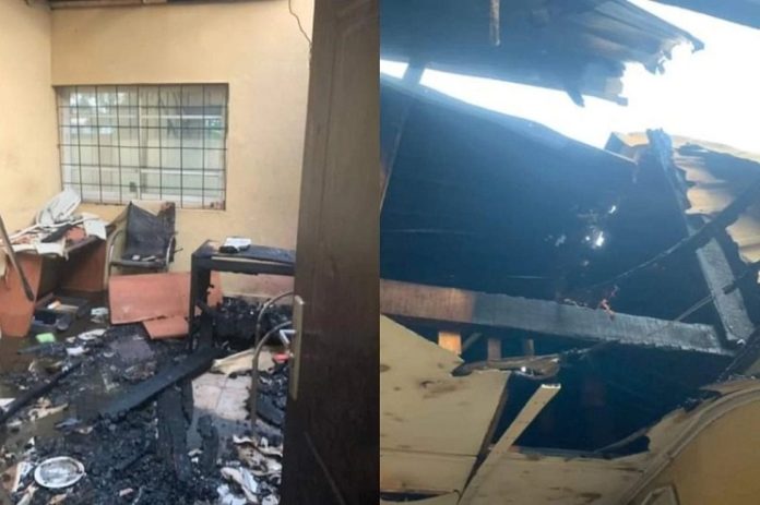 INEC Office on FIre