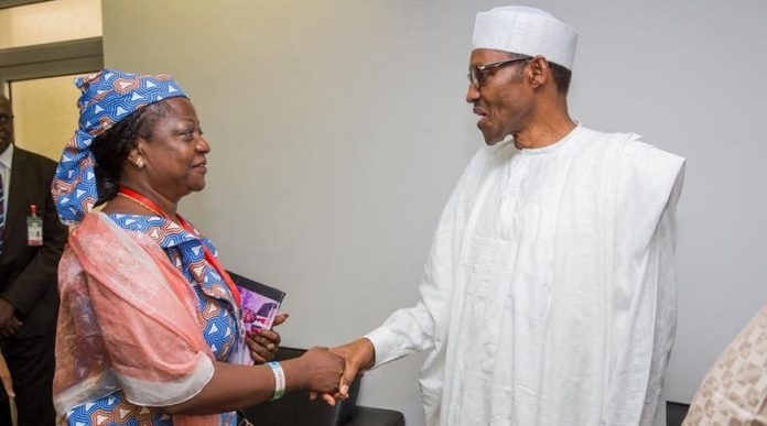 Lauretta Onochie and Buhari