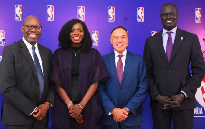 NBA Victor Williams L-R: Victor Williams, Chief Executive Officer, National Basketball Association (NBA) Africa; Gbemisola Abudu, NBA Africa Vice President & Country Head of Nigeria; Mark Tatum, NBA Deputy Commissioner and Amadou Gallo Fall, President, Basketball Africa League in Lagos.