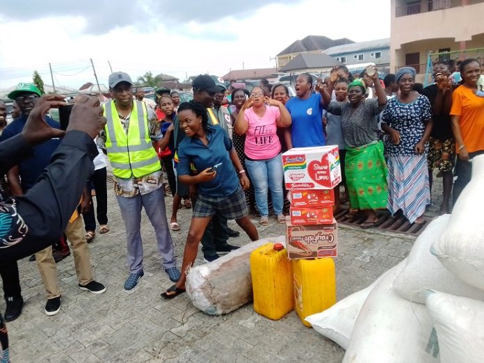 Distribution of relief materials at Winners Church Akenpai recently