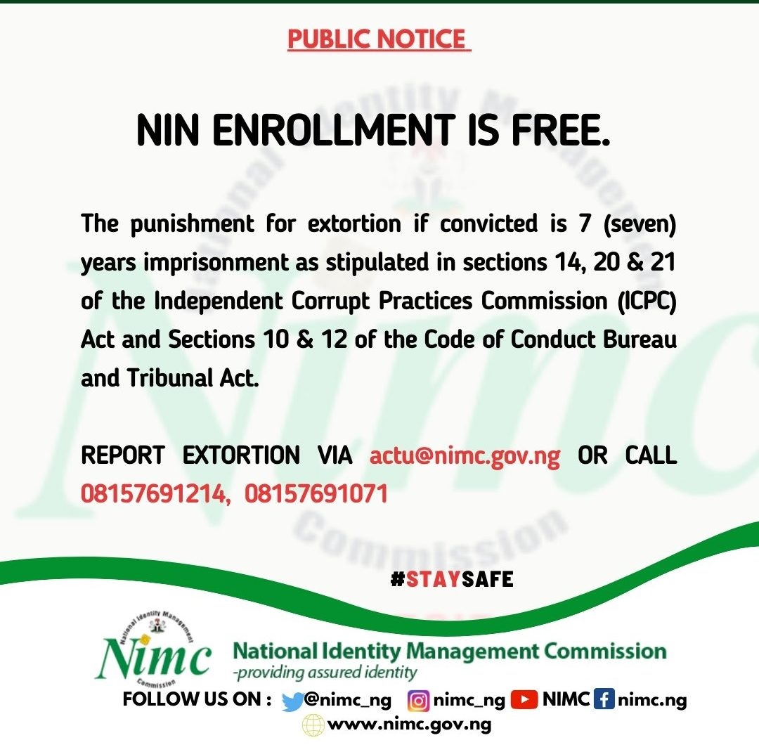 NIMC Extort - THEWILL NEWS MEDIA