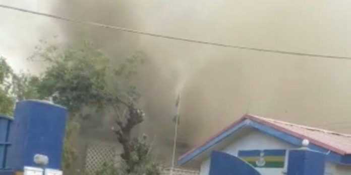 Fire guts Police Headquarters