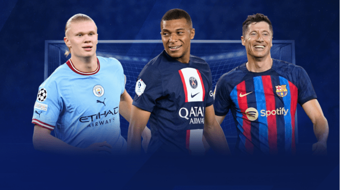 Haaland, Mbappe, Lewandowski