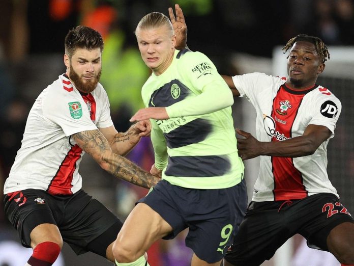 Man City players drag Haaland