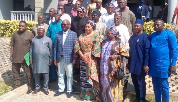 Governor Samuel Ortom and members of council, Tarka University