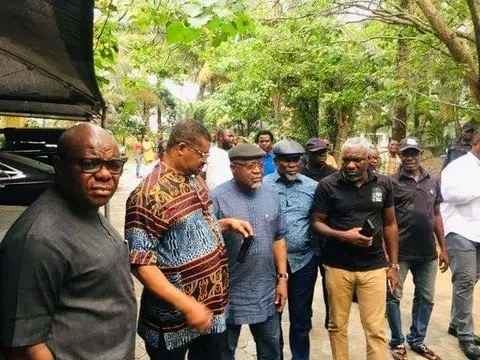 Members of Atiku Campaign Council in Rivers: Left to right: Austin Opara, Senator Lee Maeba, Dr. Abiye Sekibo, Dr Leloonu Nwibubasa and others