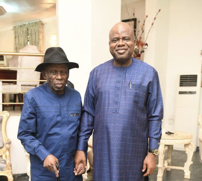 Douye Diri and Father, Pa Abraham Diri