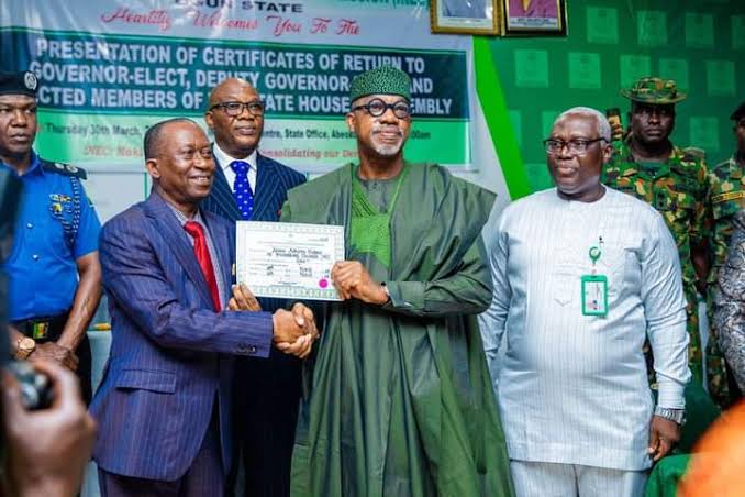 Abiodun certificate of return
