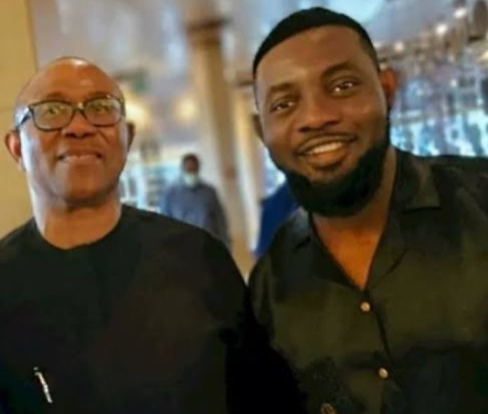 Ayo Makun and Peter Obi