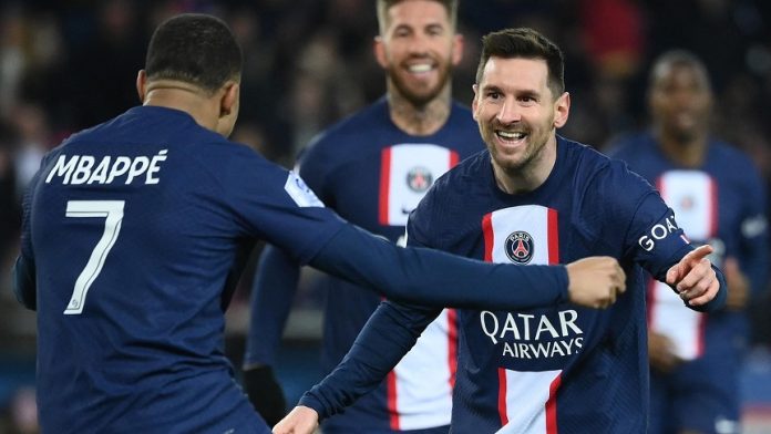 Mbappe Messi PSG